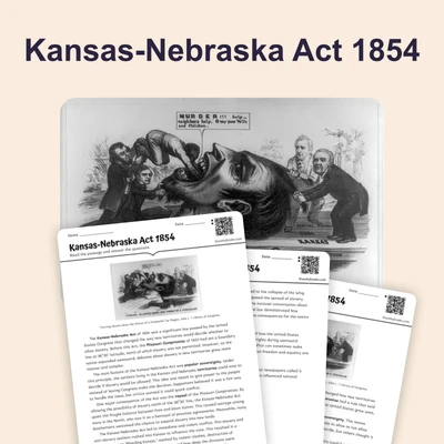 Kansas-Nebraska Act 1854 - reading educational content
