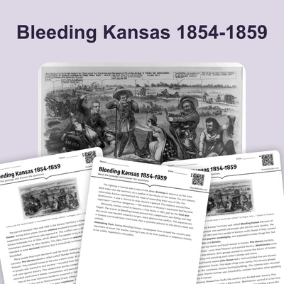Bleeding Kansas 1854-1859 - reading educational content