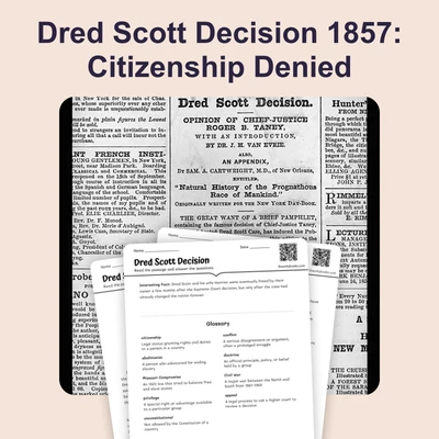 Dred Scott Decision - reading educational content