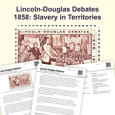 Lincoln Douglas Debates - reading educational content