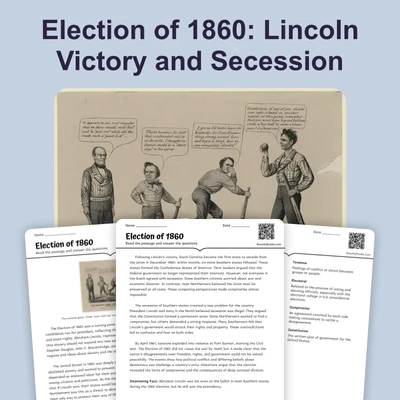 Election of 1860 - reading educational content