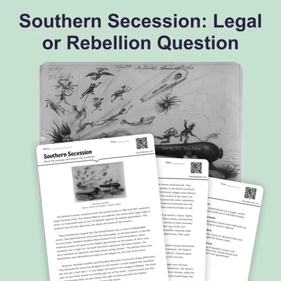 Southern Secession - reading educational content