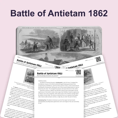 Battle of Antietam 1862 - reading educational content