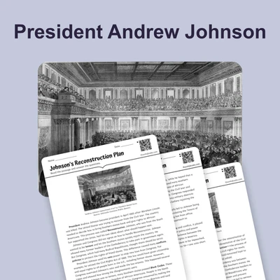 President Andrew Johnson - reading educational content