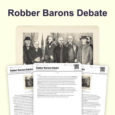Robber Barons Debate - reading educational content