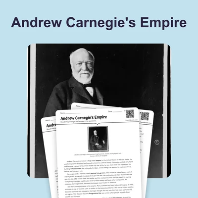 Andrew Carnegie's Empire - reading educational content