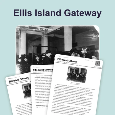 Ellis Island Gateway - reading educational content