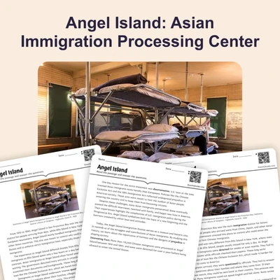 Angel Island - reading educational content