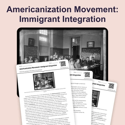 Americanization Movement: Forced Assimilation Policy - reading educational content