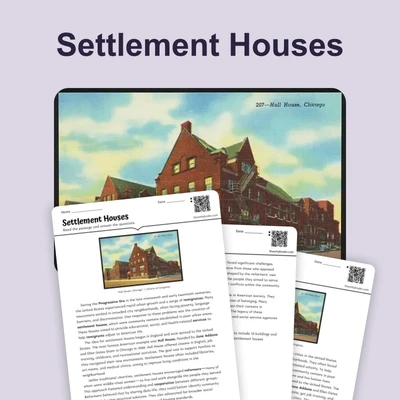Settlement Houses - reading educational content