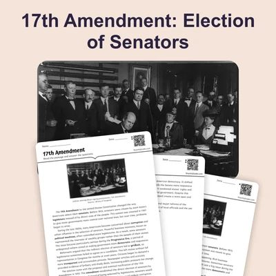 17th Amendment - reading educational content