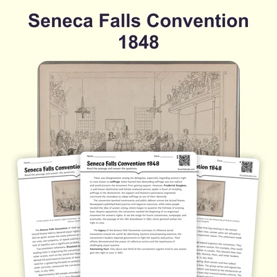 Seneca Falls Convention 1848 - reading educational content