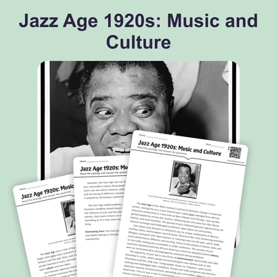 Jazz Age 1920s: Music and Culture - reading educational content
