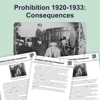 Prohibition 1920-1933: Consequences - reading educational content