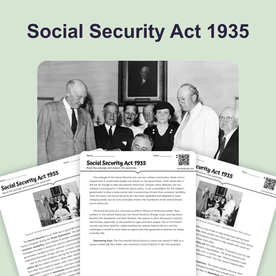 Social Security Act 1935: Safety Net Created - reading educational content