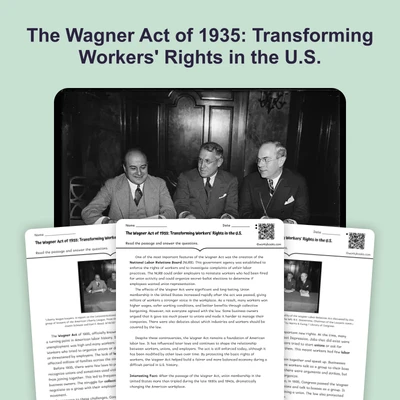 Wagner Act 1935: Protecting Labor Unions - reading educational content