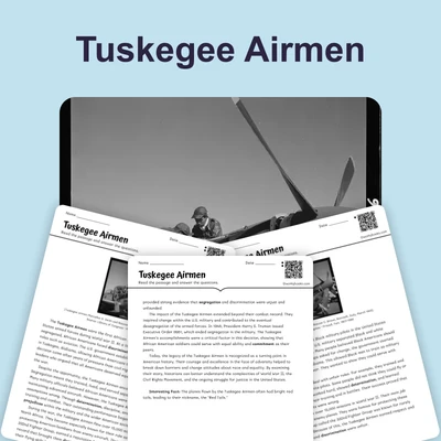 Tuskegee Airmen - reading educational content