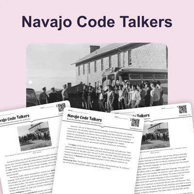 Navajo Code Talkers - reading educational content