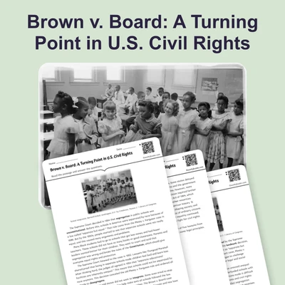 Brown v. Board: Overturning Segregation - reading educational content
