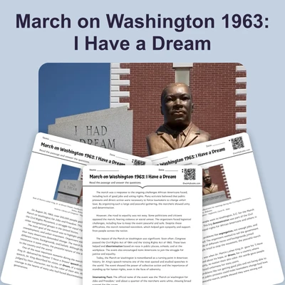 March on Washington 1963: I Have Dream - reading educational content