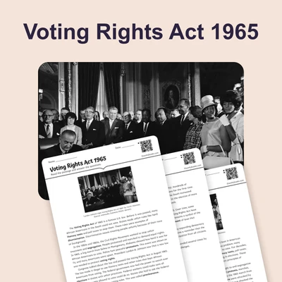 Voting Rights Act 1965 - reading educational content