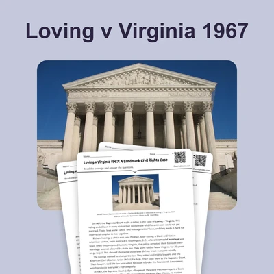 Loving v Virginia 1967: Interracial Marriage Legal - reading educational content