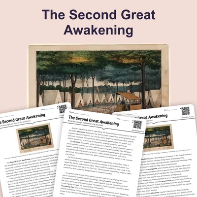 The Second Great Awakening - reading educational content
