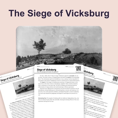 Siege of Vicksburg - reading educational content