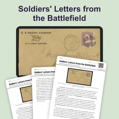 Soldiers' Letters from the Battlefield - reading educational content