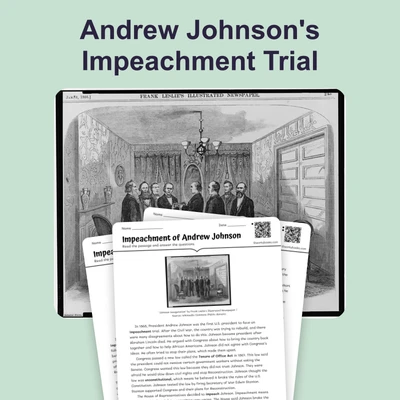 Impeachment of Andrew Johnson - reading educational content