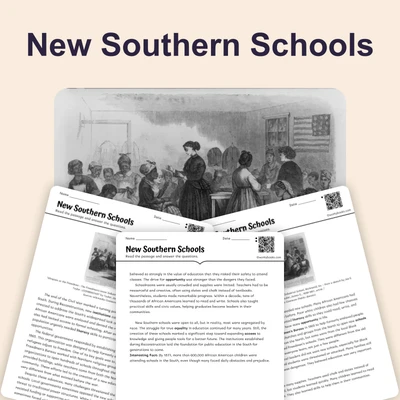 New Schools in the South - reading educational content