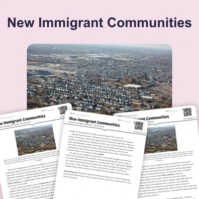 New Immigrant Communities - reading educational content