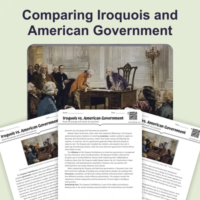 Comparing Iroquois and American Government - reading educational content
