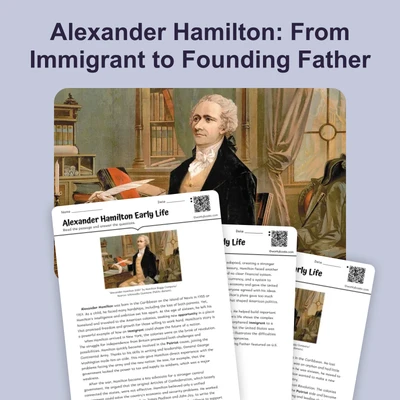 Alexander Hamilton Early Life - reading educational content