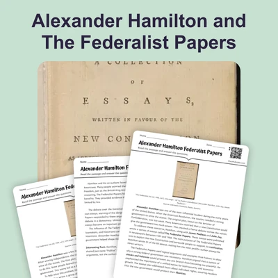 Alexander Hamilton Federalist Papers - reading educational content
