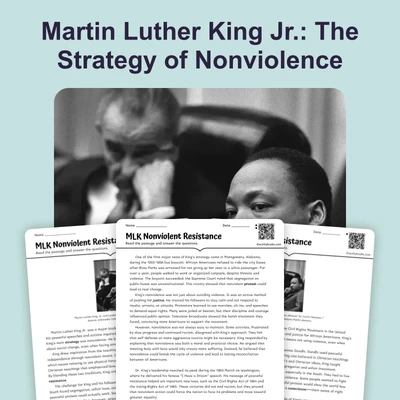 MLK Nonviolent Resistance - reading educational content
