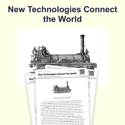 New Technologies Connect the World - reading educational content
