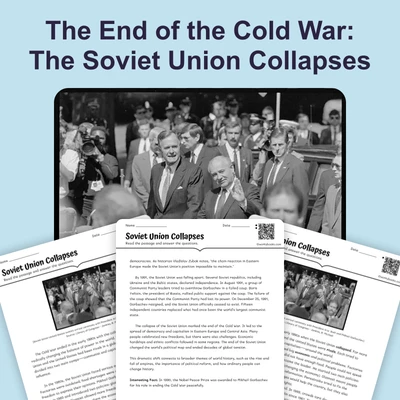 The Soviet Union Collapses  - reading educational content