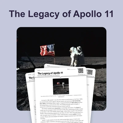 The Legacy of Apollo 11 - reading educational content