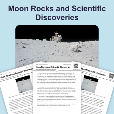 Apollo 11 Moon Rocks - reading educational content