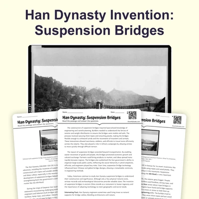 Han Dynasty  Suspension Bridges - reading educational content