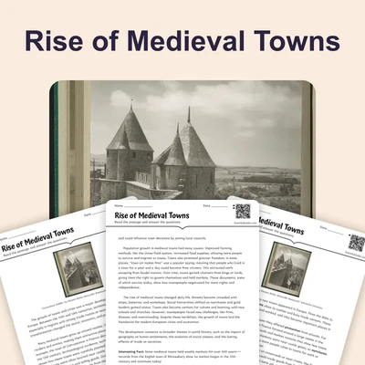 Rise of Medieval Towns - reading educational content