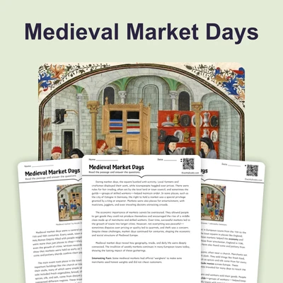 Medieval Market Days - reading educational content