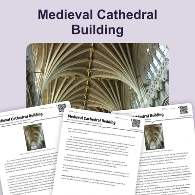 Medieval Cathedral  - reading educational content