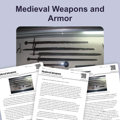 Medieval Weapons - reading educational content
