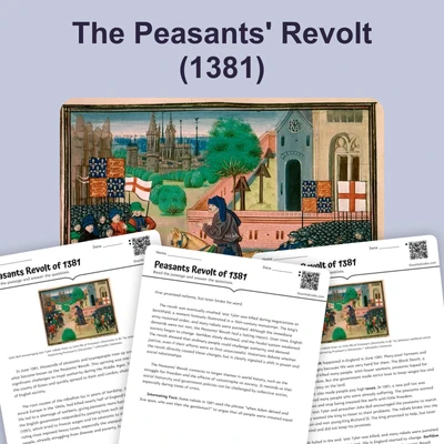 Peasants Revolt of 1381 - reading educational content