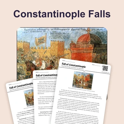 Fall of Constantinople  - reading educational content