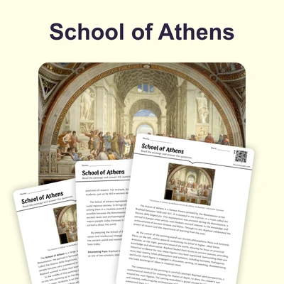 School of Athens - reading educational content