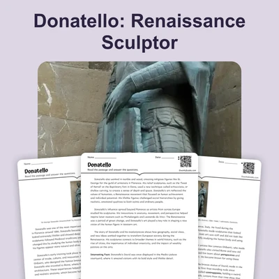 Donatello - reading educational content