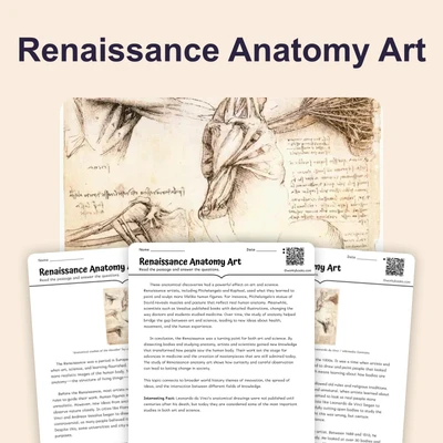 Renaissance Anatomy Art - reading educational content